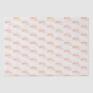 Elegant Grateful Thanksgiving Fall Pumpkin Orange Tissue Paper