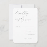 Elegant Gray Minimalist Invite