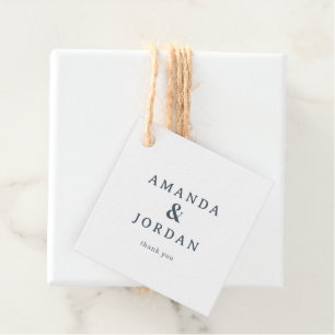 Elegant Gray Minimalist Names Favour Tags