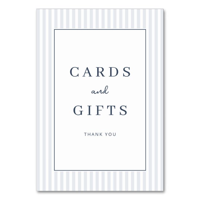 Elegant Gray Serif Thank You Card (Front)