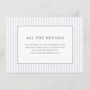 Elegant Gray Stripes Enclosure Card
