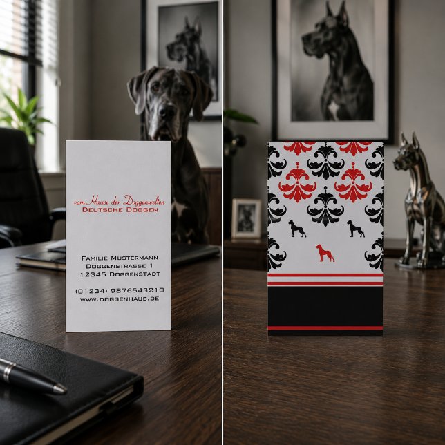 Elegant Great Dane Breeder Red Black Damask (Creator Uploaded)
