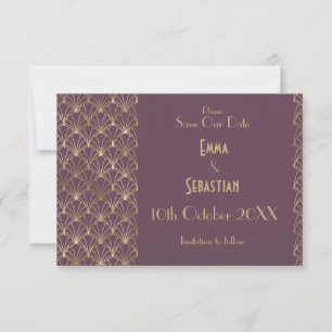 Elegant Great Gatsby Art Deco Save the Dates Save Date