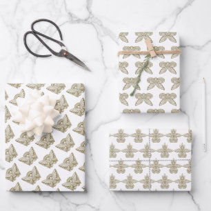 Elegant Greek or Roman birthday with stone element Wrapping Paper Sheet