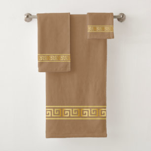 Elegant greek pattern Bath Towel Set