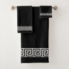 Elegant Greek Pattern on Black