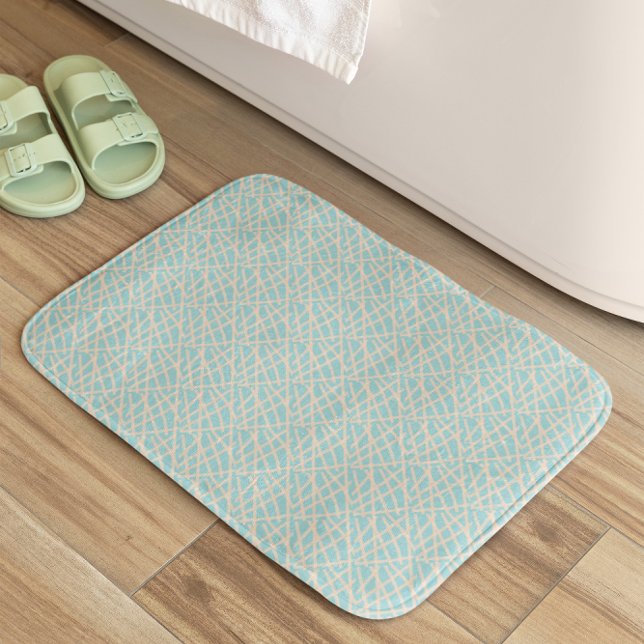 Elegant Green Abstract  Bath Mat (Creator Uploaded)