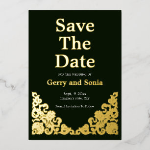 Elegant Green and Gold