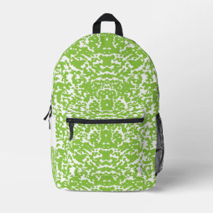 Elegant Green Botanical Pattern Backpack