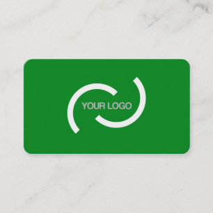Elegant green card. Customise with your own logo. Business Card