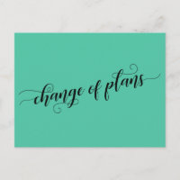 Elegant Green Change of Plans Postponed Wedding