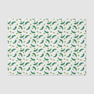 Elegant Green Chile Pattern Tissue Paper