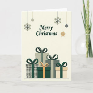 Elegant Green Christmas Card
