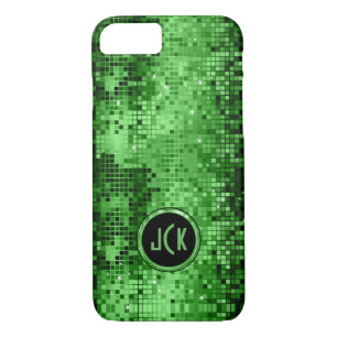 Elegant Green Disco Ball Glitter & Sparkles Case-Mate iPhone Case