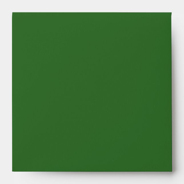 Elegant Green Gold Diamond Green Envelope (Front)
