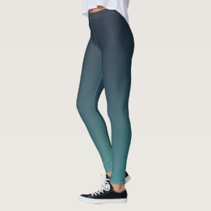 Elegant Green gradient Modern Simple For her Leggings