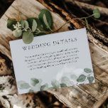 Elegant Green Leaf Wedding Details Reception Enclosure Card<br><div class="desc">Elegant Green Leaf Wedding Details Reception Enclosure Card

See matching collection below</div>