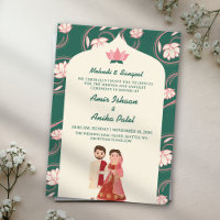 Elegant Green Lotus Lanterns Mehndi Sangeet Indian