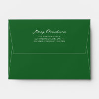 Elegant Green Merry Christmas