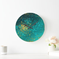 Elegant Green Opal Faux Gold