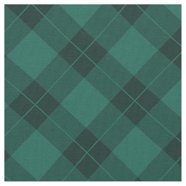 Elegant Green Plaid | Fabric (Close Up)