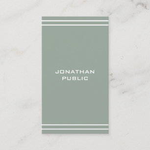 Elegant Green Professional Modern Simple Template Business Card