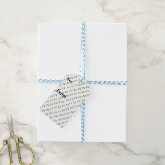 Elegant Green Scroll Gift Tag – Customisable