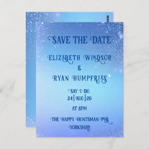 Elegant Green Sparkle Design for Wedding  Postcard