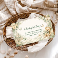 Elegant Green Teddy Bear Books for Baby