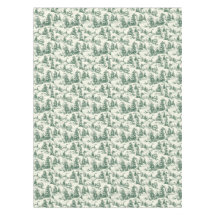 Elegant Green Toile French Country Christmas