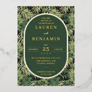 Elegant Green Tropical Leaves