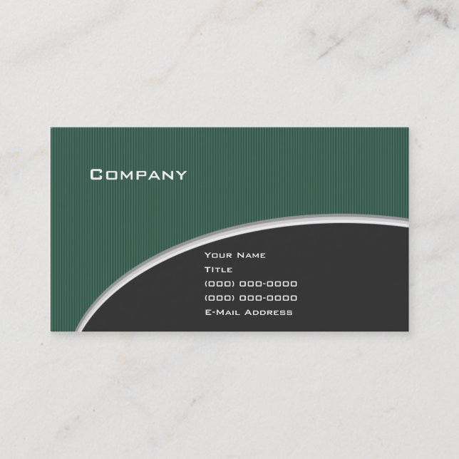 Elegant Green V.2 Business Card (Front)