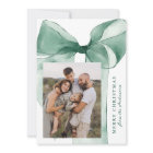 Elegant Green Watercolor Bow 3 Photo