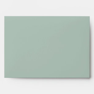 Elegant Green Watercolor Mountain Forest Rustic Envelope
