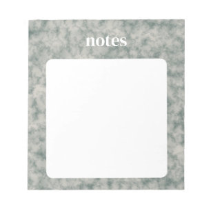 Elegant Green Watercolor Pattern  Notepad