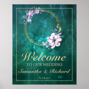 Elegant Green Wedding Poster