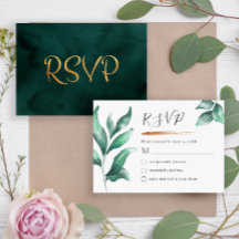 Elegant Greenery and Gold Minimalist