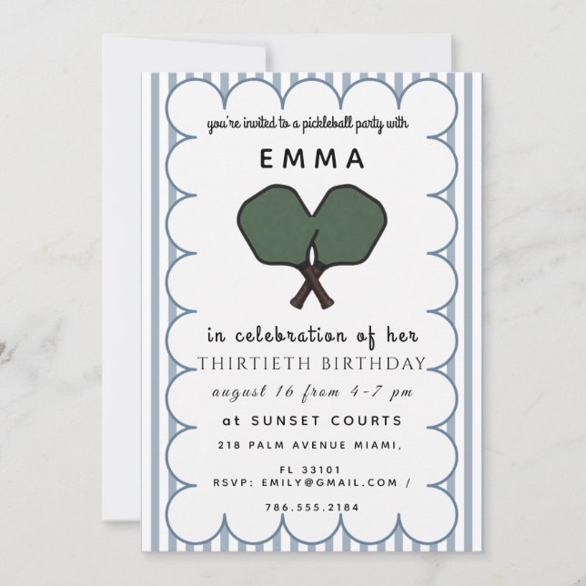 Elegant Greenery Baby Shower Invitation (Front)