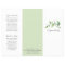 Elegant Greenery Beauty Salon Trifold Brochure