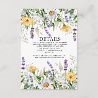 Elegant Greenery Botanical Enclosure Card