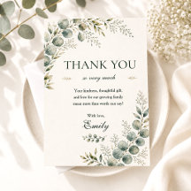 Elegant Greenery Eucalyptus Baby Shower