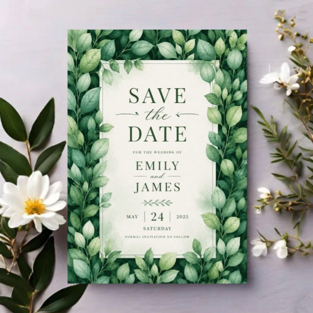 Elegant Greenery Eucalyptus Botanical  Acrylic Invitations (Creator Uploaded)