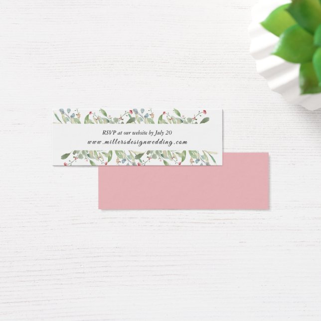 Elegant Greenery Eucalyptus Leaves Wedding Website (Desk)