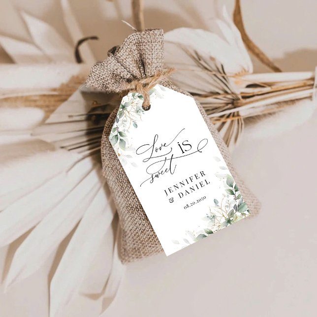 Elegant Greenery Floral Gift Tag (Creator Uploaded)