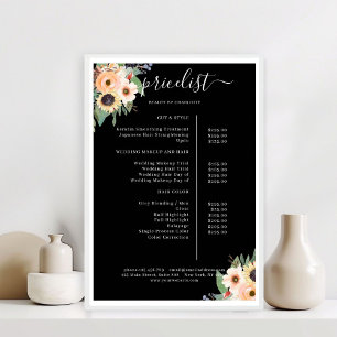 Elegant Greenery Floral Salon Poster