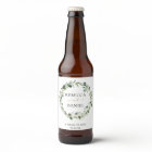 Elegant Greenery Geometric Frame Personalised