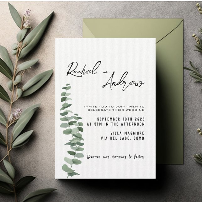 Elegant Greenery Minimalist Wedding (Creator Uploaded)