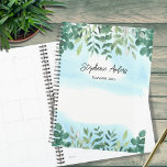 Elegant Greenery Name 2023 Planner<br><div class="desc">This Planner is decorated with elegant watercolor eucalyptus greenery and a blue sky. Customise it with your name and year. Use the Design Tool to change the text size, style, or colour. Because we create our artwork you won't find this exact image from other designers. Original Watercolor © Michele Davies....</div>