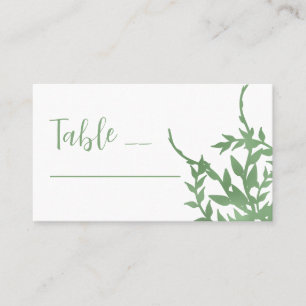 Elegant Greenery Quinceañera Place Card