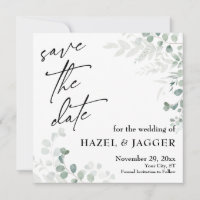 Elegant Greenery Simple, Contemporary Typography
